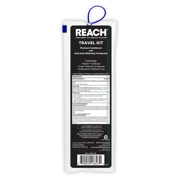 Reach Ultraclean Travel Kit Toothbrush with Toothbrush Cap and Toothpaste - Picture 2 of 5